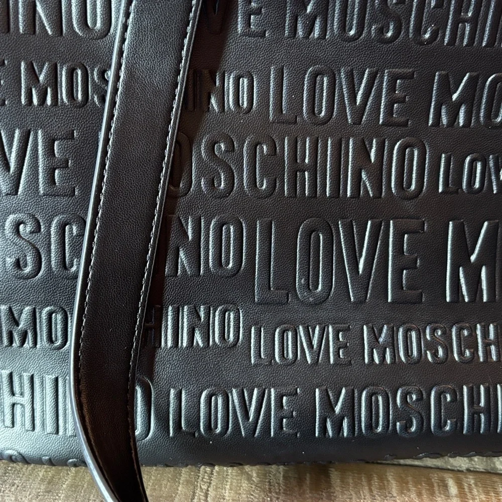 Love Moschino Black Embossed Shoulder Bag - Picture 13 of 16